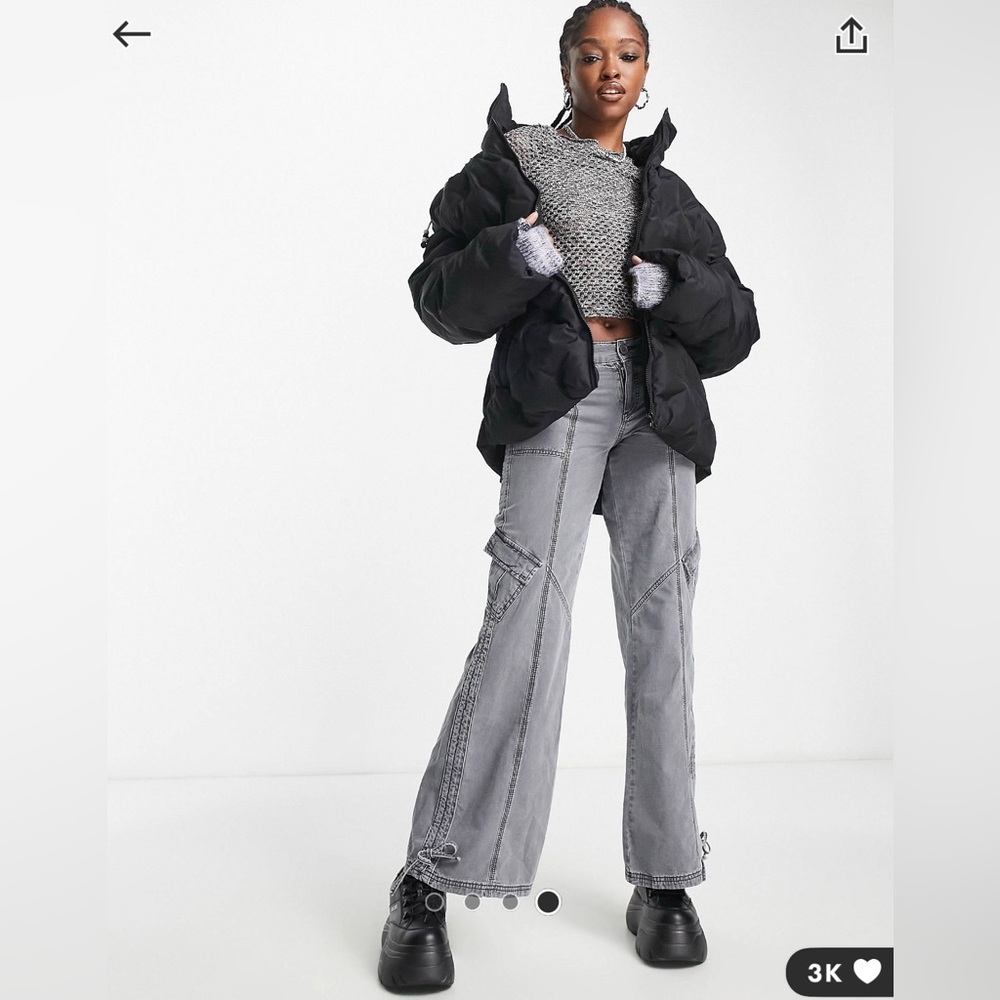 Collision unisex puffer jacket